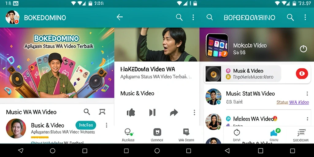 Tampilan antarmuka BOKEDOMINO yang menarik dan mudah digunakan.