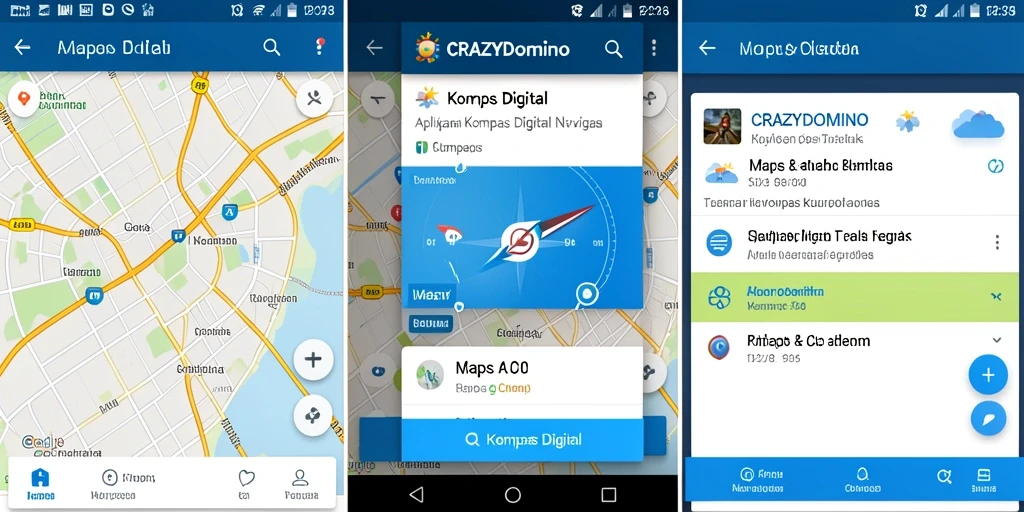 Tampilan antarmuka aplikasi CRAZYDOMINO yang modern dan responsif.