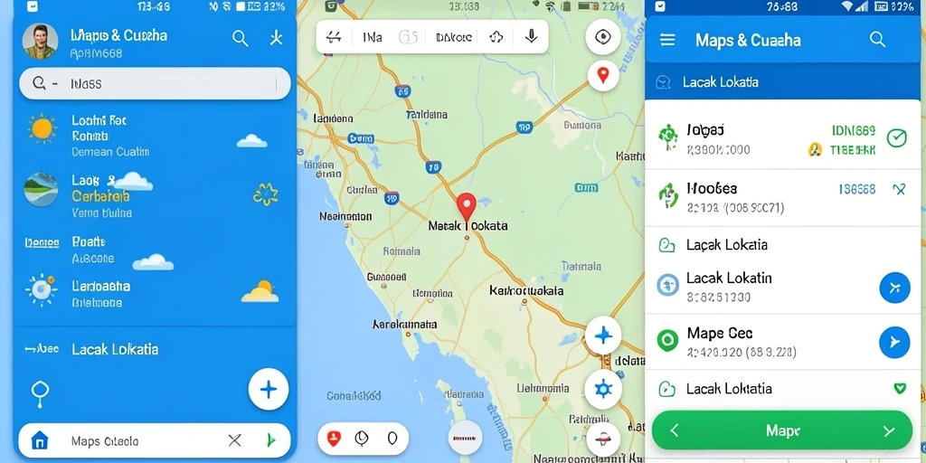 Tampilan antarmuka IDN668 yang intuitif dan mudah digunakan untuk pelacakan lokasi.