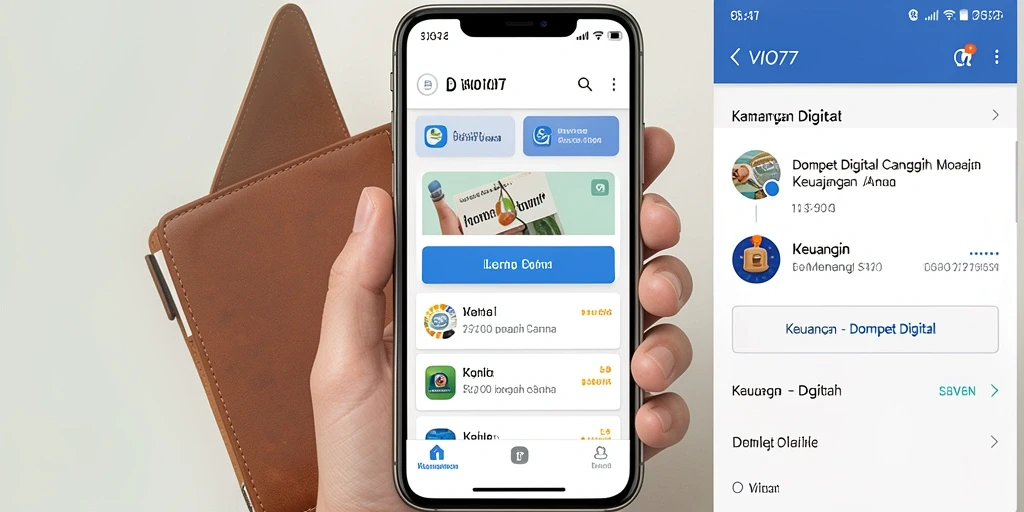 Antarmuka VIO77 yang menarik dan mudah digunakan untuk transaksi digital.