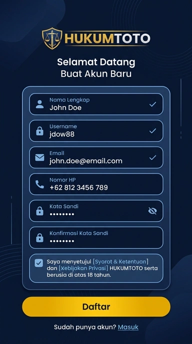 Cara Mudah Buat Akun Baru Hukumtoto